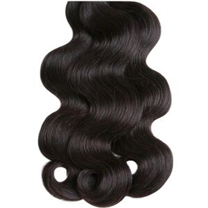 Natural Black Body Wave Remy Human Hair Extension 14 16 18 Inch Bundles